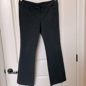 ANN TAYLOR LOFT Marisa Boot Cut Dress Pants Women’s Size 14 Grey Ponte knit warm